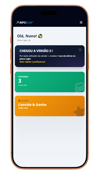 INFOCAR V2 Dashboard
